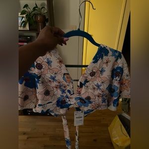 Crop Floral Top